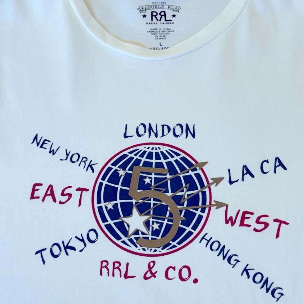 Double RL / RRL military inspired shirt. Large.  NEW
